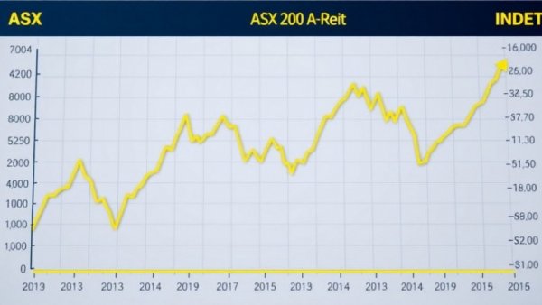 ASX AREIT performance line chart with grid background.