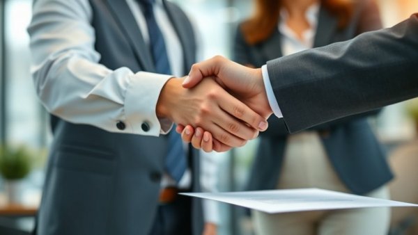 Investor lending growth in Victoria: business handshake over house model and contract.