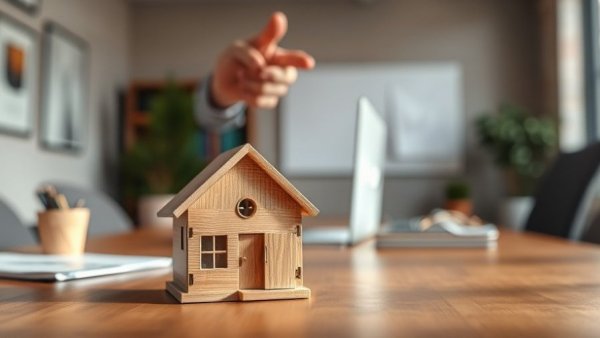 Miniature house model on a table illustrating Newcastle property market trends.