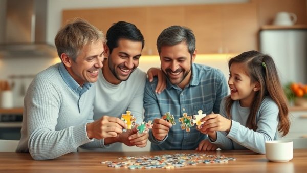Happy family at home showcasing housing affordability Brisbane.