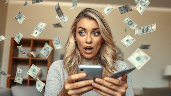 Woman discovers financial success on smartphone, change to become wealthy.