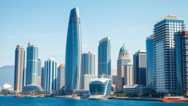 Modern coastal cityscape highlighting Newcastle coastal property investments.