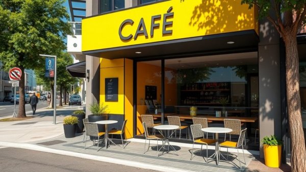 The Parade Norwood retail area with a modern cafe setup.