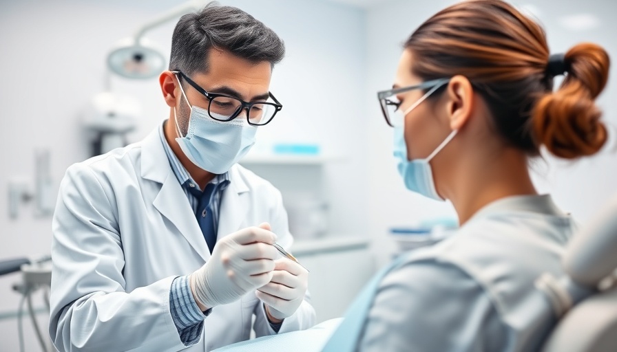 Modern dental clinic in Mexico, patient receiving dental work.