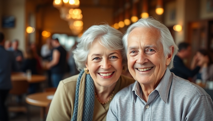 Cheerful older couple posing indoors, highlighting Melbourne property market trends.