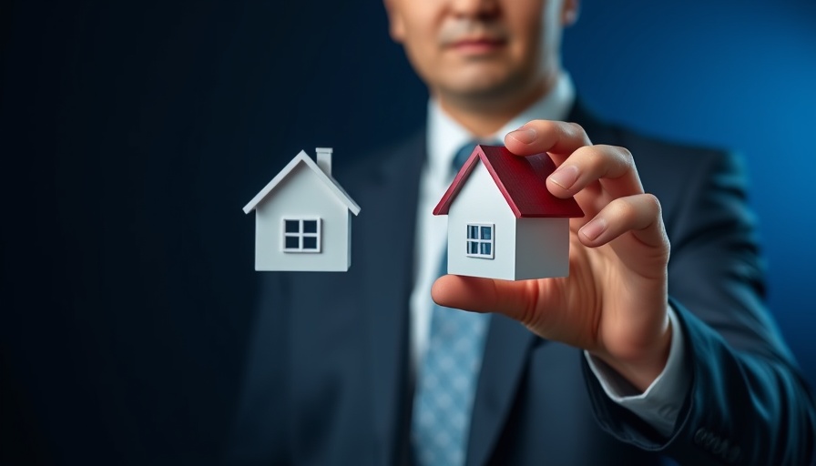Businessman presenting house icon, concept of investors at risk with unqualified buyer’s agents.