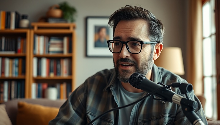 Host discussing AI and the future of property investment on podcast.