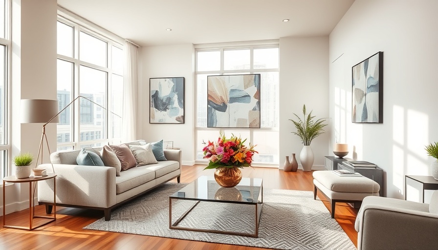 Cozy apartment living room interior, modern decor for buying apartments in Australia.