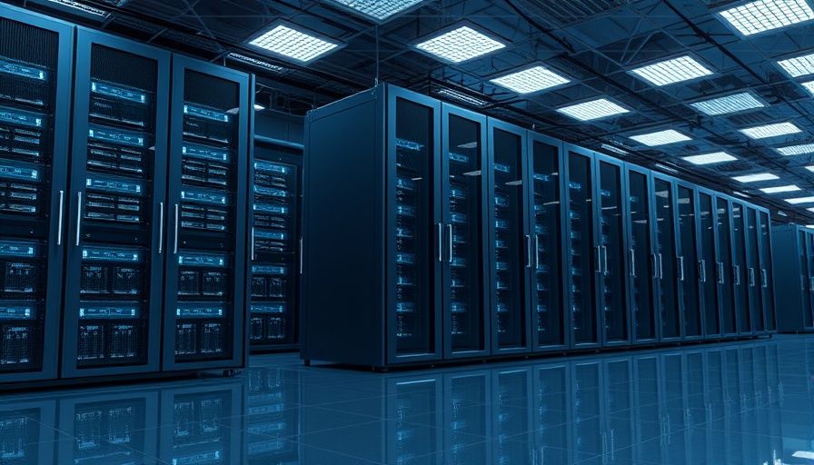 Sleek server racks in BGO European hyperscale data center, illuminated.