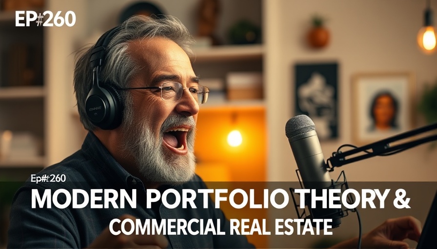 Podcast cover discussing Modern Portfolio Theory and Commercial Real Estate.