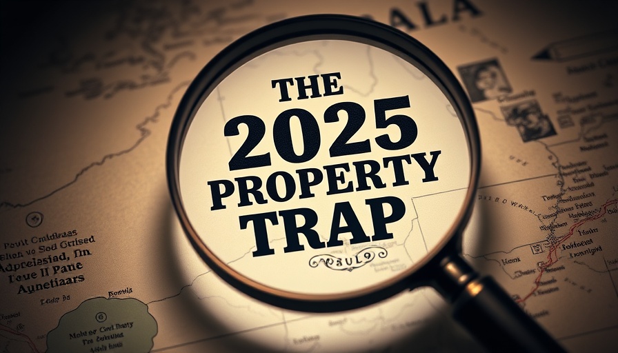 Visual metaphor of Australia's property investment traps in 2025.