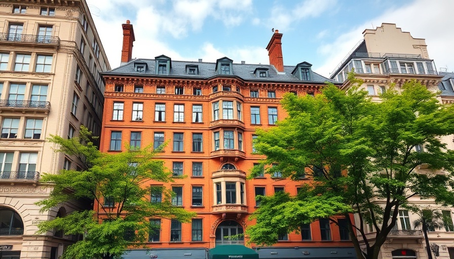 NSW Strata Health Check Tool showcasing historical building with green trees.
