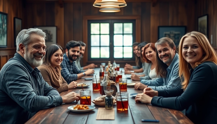 Gen X group enjoying discussion in a cozy setting.