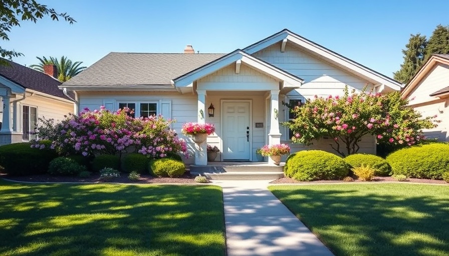 Modern white suburban house attracting homebuyers.