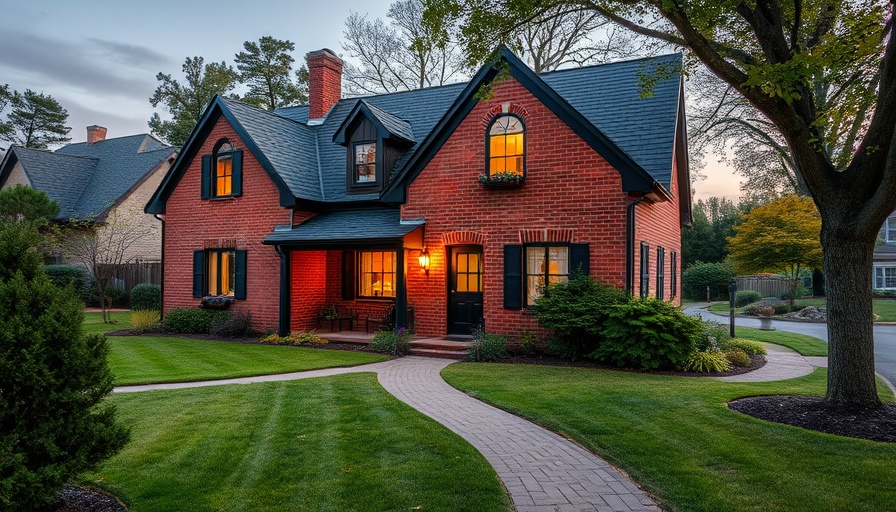 Charming brick Scoresby home with garden at dusk.