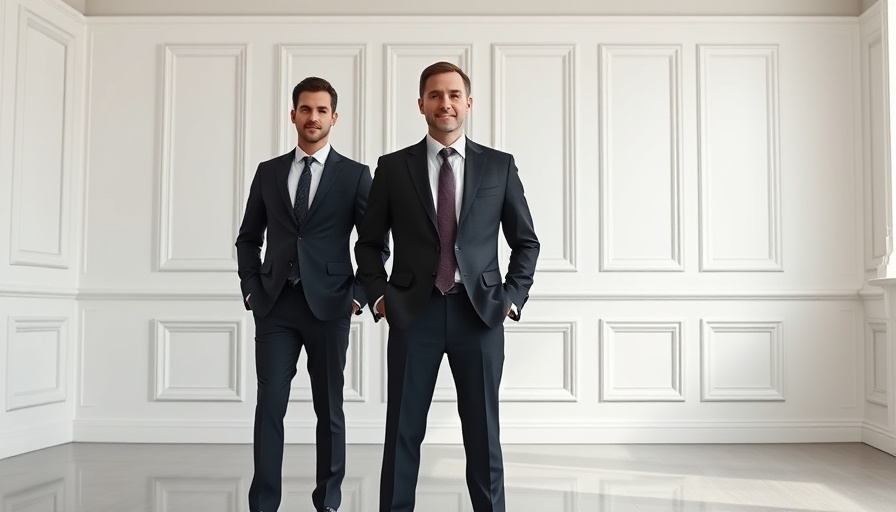 Men in suits representing Newcastle property market professionals.