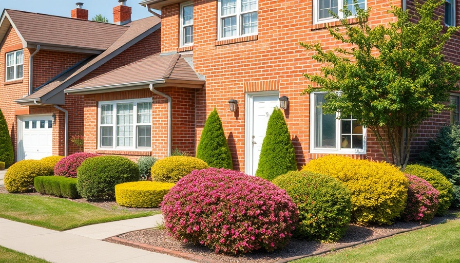 Suburban brick house with landscaped garden showcasing Melbourne real estate market trends.