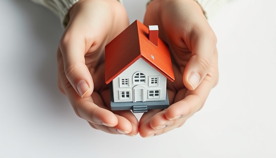 Hands holding a miniature house model symbolizing buying your first property Newcastle.