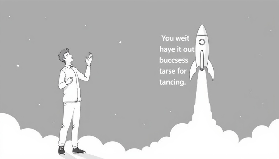 Illustration with success theme and motivational quote, related to Newcastle property market.