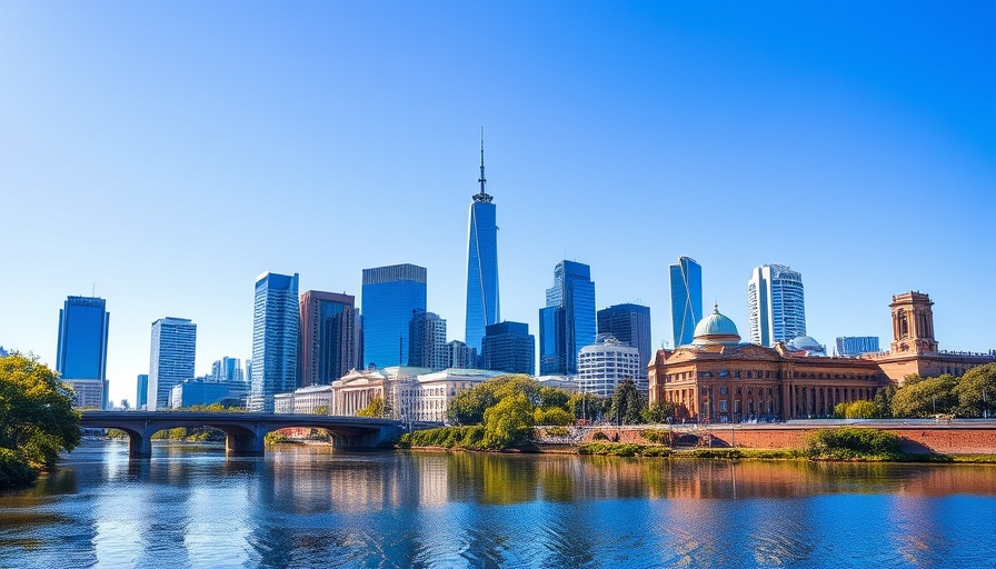 Melbourne housing market update with cityscape view.