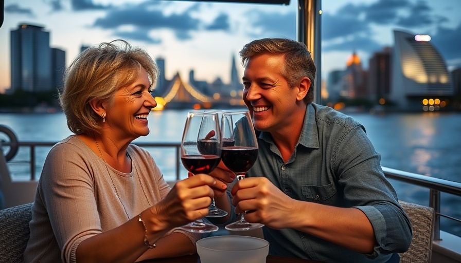Couple enjoying houseboat living in Brisbane.