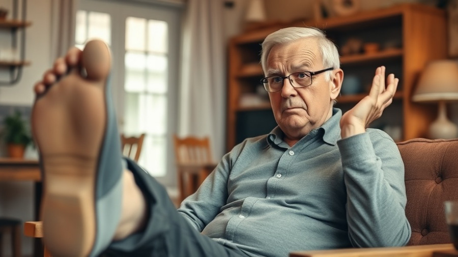 Older man, gesturing in frustration in cozy room, Larry David-style pet peeves.
