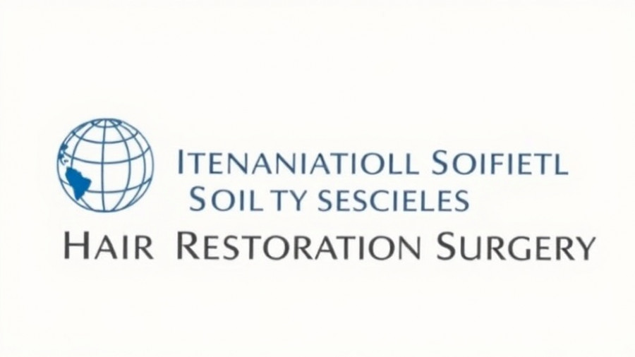 International Society of Hair Restoration Surgery logo with globe design.