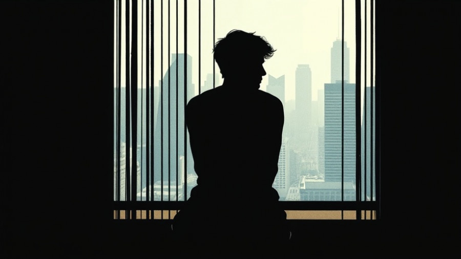 Contemplative illustration depicting curiosity and mindfulness for cravings.