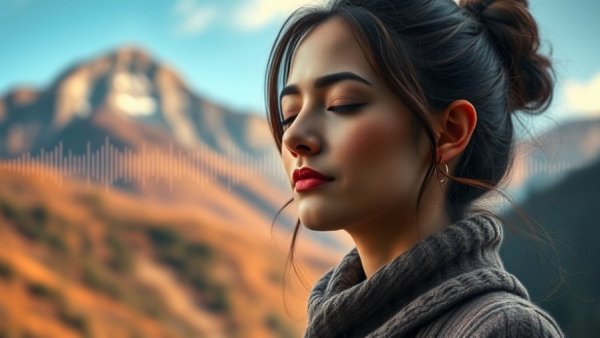 Calm meditation cover promoting 12-Minute Meditation for Chronic Pain Relief