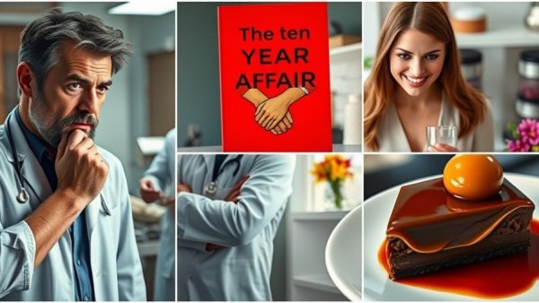 Collage of medical drama, book, dessert, and modern kitchen scene for 2025 movies books and food trends.