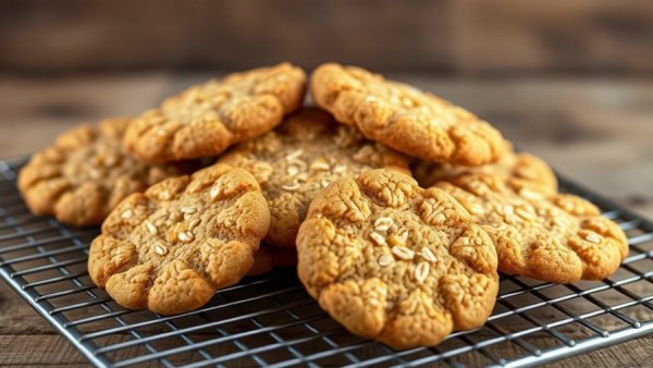 Golden oat lace cookies recipe showcasing crispy texture.