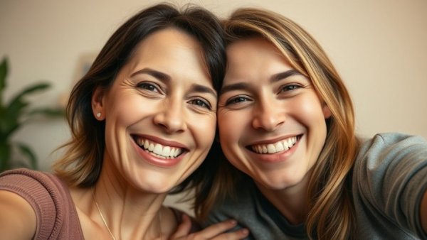 Joyful mother and son selfie capturing modern lifestyle tips.