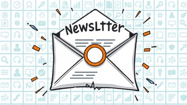 Lower cholesterol naturally without statins newsletter icon with envelope.