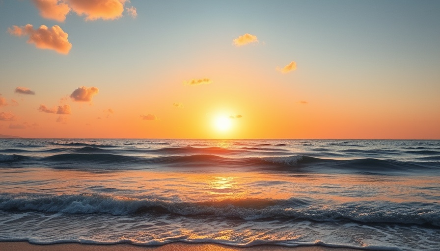 Serene sunrise over calm sea symbolizes Vitamin D benefits.