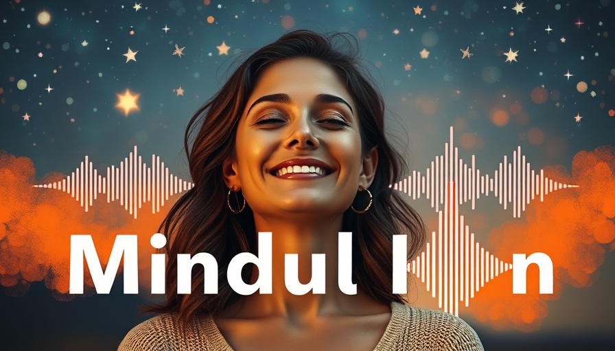 Body Scan Meditation for Sleep illustration with smiling woman.