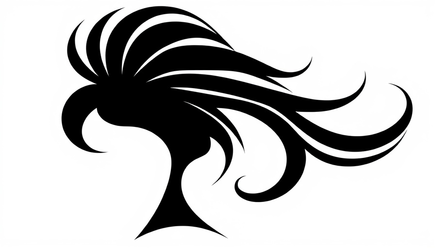 Silhouette of hair, abstract design for Hair Transplant Abroad.