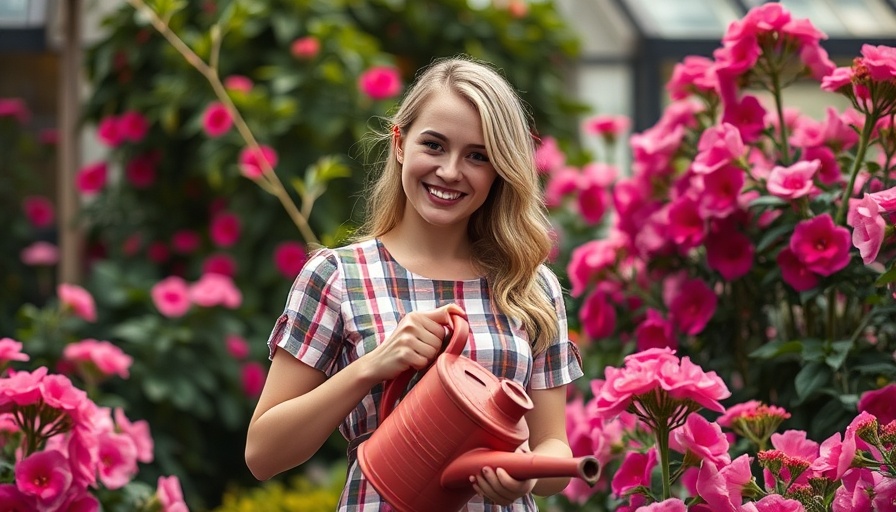 Sharon Beesley outfits: woman in plaid dress with flowers.