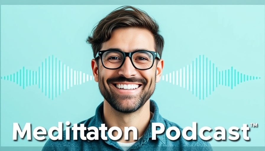 Meditation for Kids Positive Practices podcast cover with a smiling man