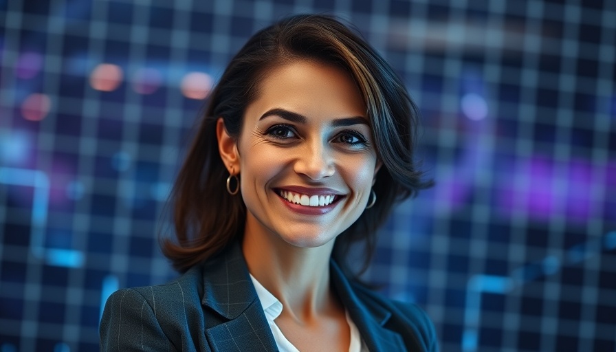 Confident professional woman representing future of business trends.