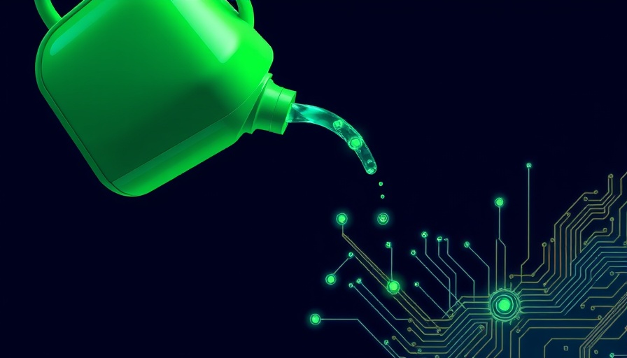 AI Capabilities for Restaurant Growth represented by digital watering can.
