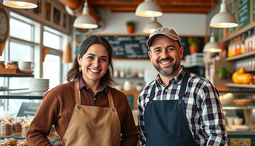 California Restaurant Grant Program beneficiaries, smiling deli owners.