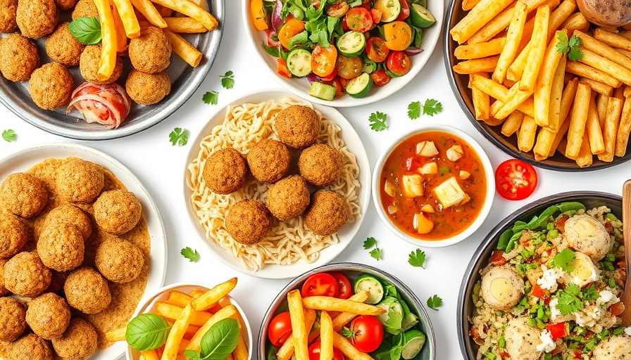 Assorted Mediterranean dishes in a vibrant spread, showcasing restaurant industry news.