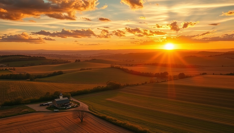 Rural American landscape showcasing potential and beauty.
