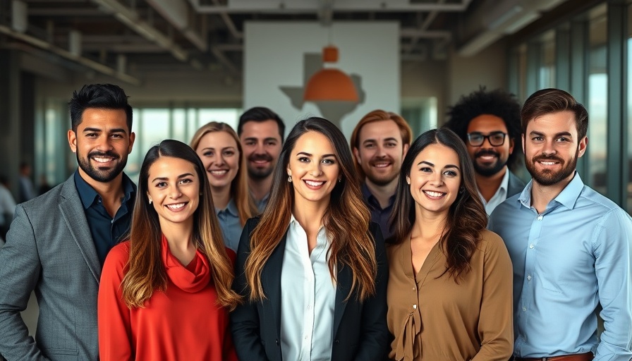 Future of business in Texas professionals posing confidently.