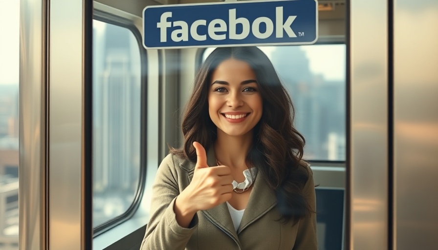 Woman in subway booth at Facebook, emerging business trends in tourism backdrop.
