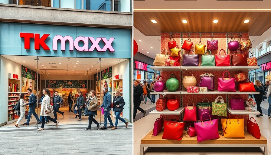 TK Maxx store exterior and interior showcasing vibrant shopping environment.