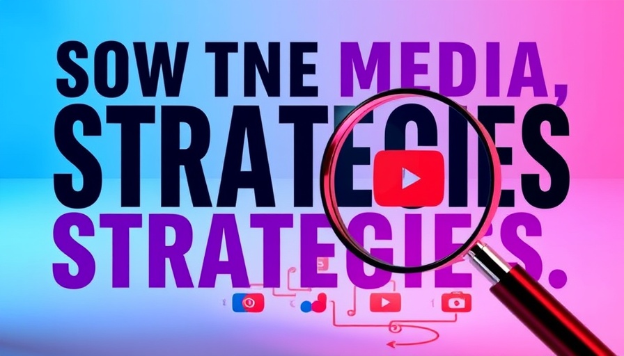 Graphic on social video engagement strategies with bold text and video icon.