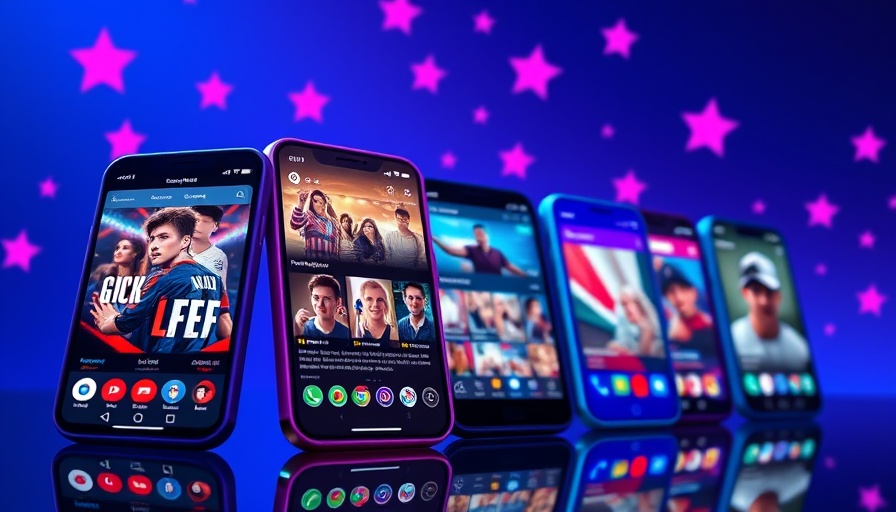 Vibrant social media trends for influencers in 2025 on smartphones.