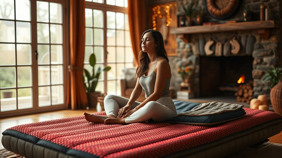 PEMF therapy mat session in a cozy spa setting for owners