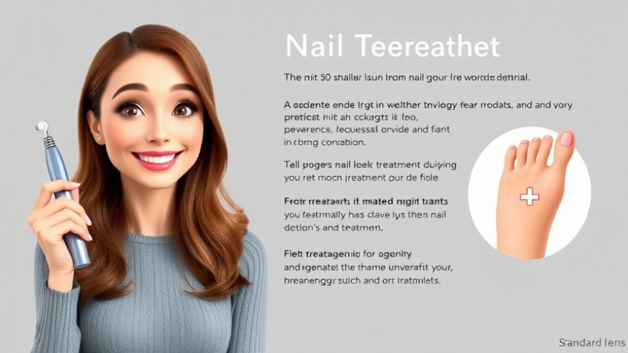 Swift treatment for nail fungus tutorial with confident woman.